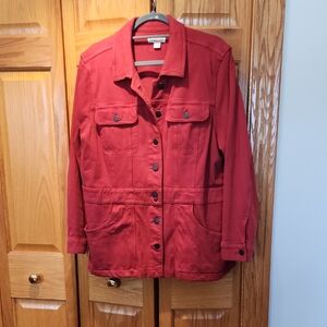 Coldwater Creek Red Utility Jacket